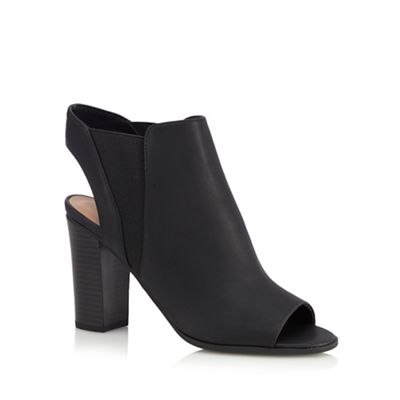 Black 'Caduwia' peep toe heels shoes